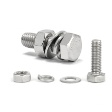 stainless steel m27 hex head bolt Fastener DIN931 Bolzen all style of screw 16mm m40 High strength TC bolt nut washer A358 Noten